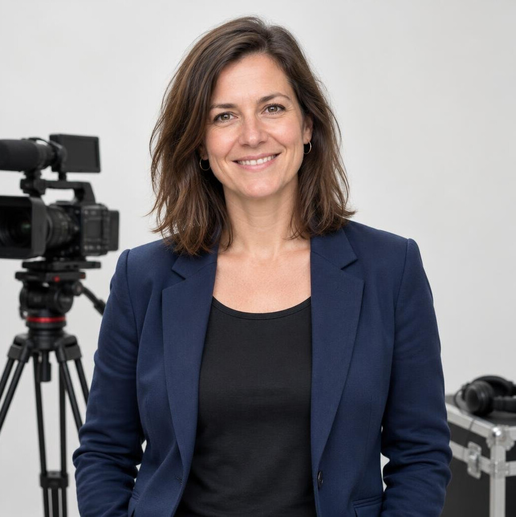 Portrait of a woman producer smiling